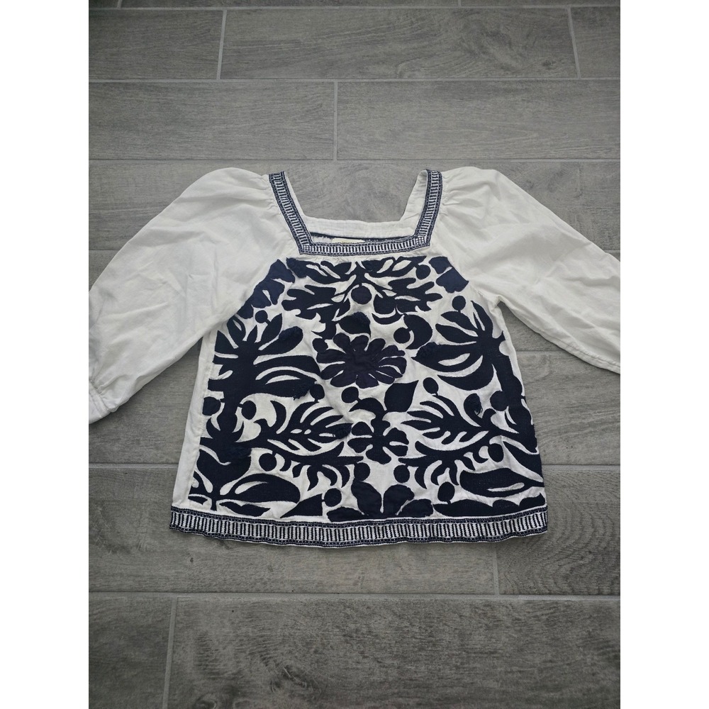 Maeve Anthropologie Liyah Embroidere Top Size 2 Floral Peasant Blouse Boho